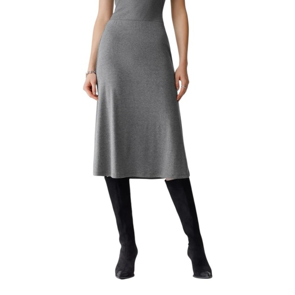 OGL Black Soft Thermal Pull On Pull On Midi Womens Size M Elastic Waist - Picture 2 of 16